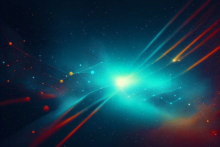 Generative AI art with a beautiful abstract background with space for text or image. copyspace. Generative AIの素材