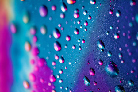 Generative AI art with Water drop background. Dancing Droplets. A Serenade of Liquid Elegance. Generative AIの素材