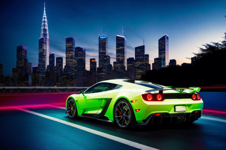 Generative AI art with The Exhilarating World of Sports Cars. Exploring the Limits of Sports Car Engineering. Generative AIの素材