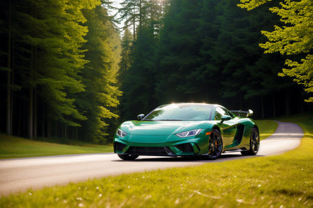 Generative AI art with The Exhilarating World of Sports Cars. Exploring the Limits of Sports Car Engineering. Generative AIの素材