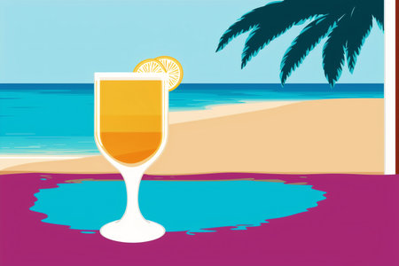 Generative AI art with Summer holiday, vacation. Sun Kissed Escapes. Embrace the Ultimate Summer Adventure. Generative AIの素材