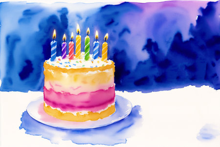 Generative AI art with The birthday party. The Birthday Cake Extravaganza. Generative AIの素材