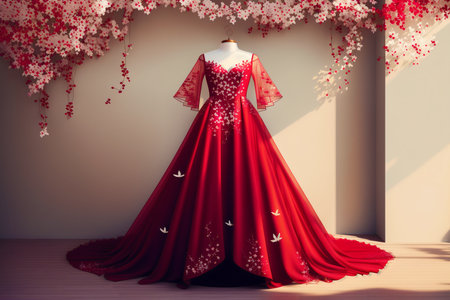 Generative AI art with A beautiful Cocktail dress. Effortlessly Chic. Embrace Elegance with a Stunning Cocktail Dress. Generative AIの素材