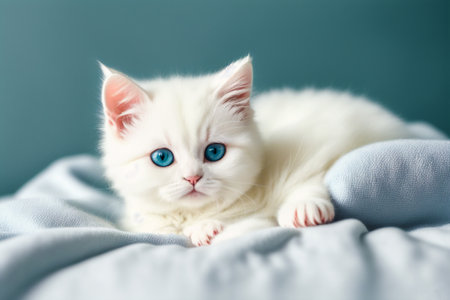 Generative AI art with An adorable little kitten. The Adventures of a Cute Little Kitten. Generative AIの素材