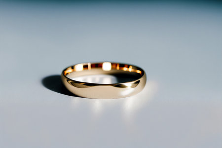 Generative AI art with A beautiful wedding ring. eternal love. The Journey of Wedding Rings. Generative AIの素材