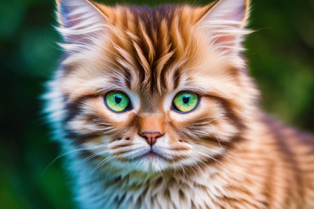 Generative AI art with Adorable little kitten. A bunch of kittens. Adventures of a cute little kitten. Generative AIの素材