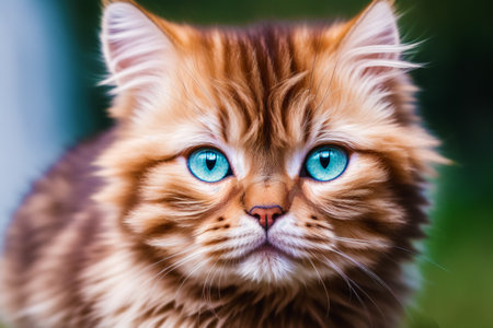 Generative AI art with Adorable little kitten. A bunch of kittens. Adventures of a cute little kitten. Generative AIの素材