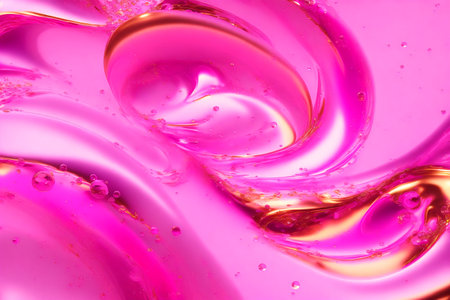 Generative AI art with An amazing pink background. The Ethereal Pink Liquid. Generative AIの素材