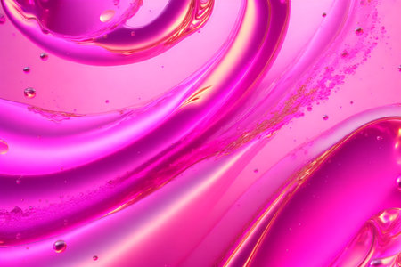 Generative AI art with An amazing pink background. The Ethereal Pink Liquid. Generative AIの素材