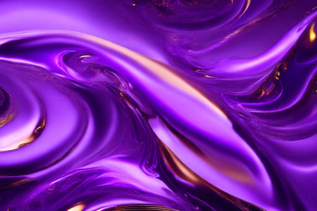 Generative AI art with An amazing purple background. The Mysterious Purple Liquid. Generative AIの素材