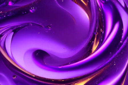 Generative AI art with An amazing purple background. The Mysterious Purple Liquid. Generative AIの素材