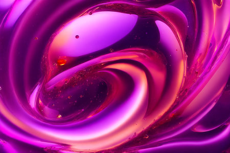 Generative AI art with An amazing purple background. The Mysterious Purple Liquid. Generative AIの素材