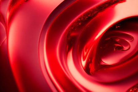 Generative AI art with An amazing red background. Incandescent Flames. The Fiery Red Liquid. Generative AIの素材