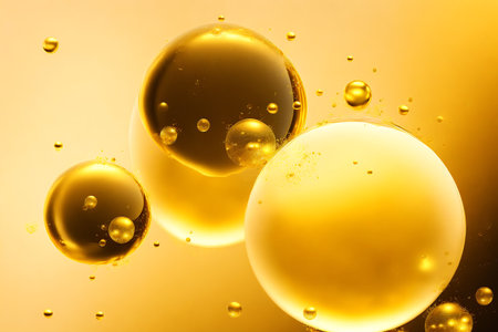 Generative AI art with An amazing background with floating bubbles. Whimsical Bubble Delight. Generative AIの素材