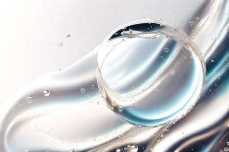 Generative AI art with An amazing background with floating bubbles. Whimsical Bubble Delight. Generative AIの素材