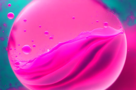Generative AI art with An amazing background with floating bubbles. Whimsical Bubble Delight. Generative AIの素材