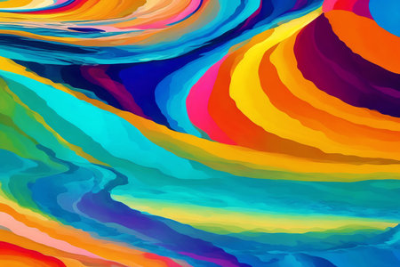 Generative AI art with An abstract colorful background. A Symphony of Colors. Exploring the Abstract Realm. Generative AIの素材