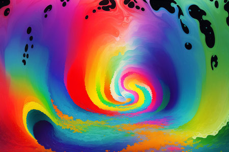 Generative AI art with An abstract colorful background. A Symphony of Colors. Exploring the Abstract Realm. Generative AIの素材