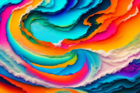 Generative AI art with An abstract colorful background. A Symphony of Colors. Exploring the Abstract Realm. Generative AIの素材