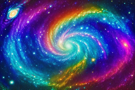 Generative AI art with An abstract colorful background. A Symphony of Colors. Exploring the Abstract Realm. Generative AIの素材
