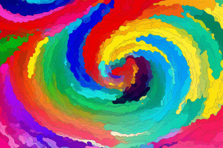 Generative AI art with An abstract colorful background. A Symphony of Colors. Exploring the Abstract Realm. Generative AIの素材