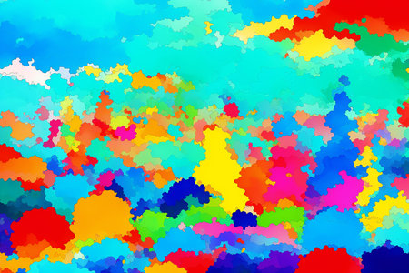 Generative AI art with An abstract colorful background. A Symphony of Colors. Exploring the Abstract Realm. Generative AIの素材