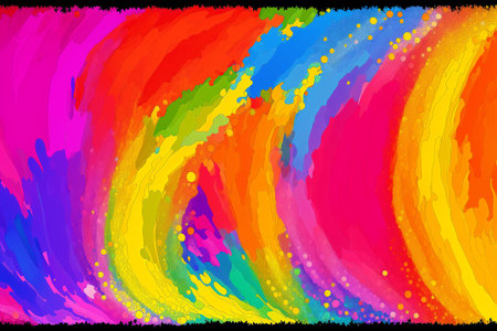 Generative AI art with An abstract colorful background. A Symphony of Colors. Exploring the Abstract Realm. Generative AIの素材