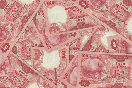 Currency from Indonesia, Indonesian banknotes. Close up money from Indonesia. Indonesian rupiah.3D renderの写真素材