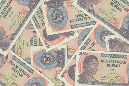 Currency from Indonesia, Indonesian banknotes. Close up money from Indonesia. Indonesian rupiah.3D...