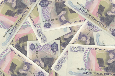 Currency from Indonesia, Indonesian banknotes. Close up money from Indonesia. Indonesian rupiah.3D renderの写真素材