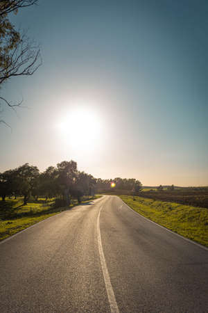 road landscape photography. Rural landscape. spring landscapeの写真素材