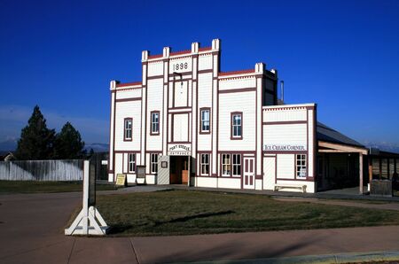 Forte Steele Entrance Building in British Columbia Canadaの写真素材