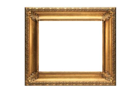 Gold Picture Frame on a white background