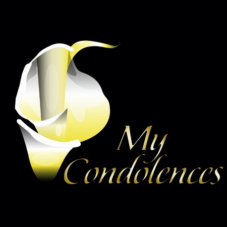 Flower of condolenceのイラスト素材