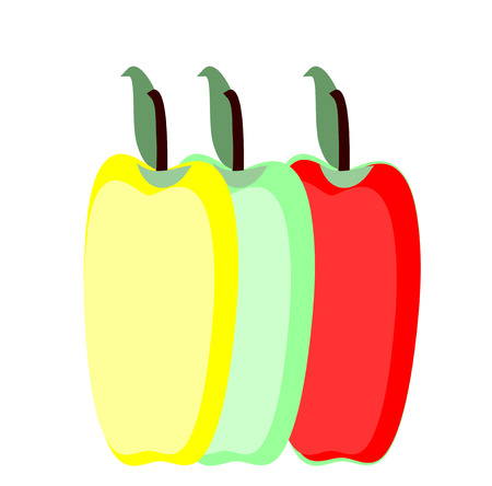 pattern blocks of applesのイラスト素材