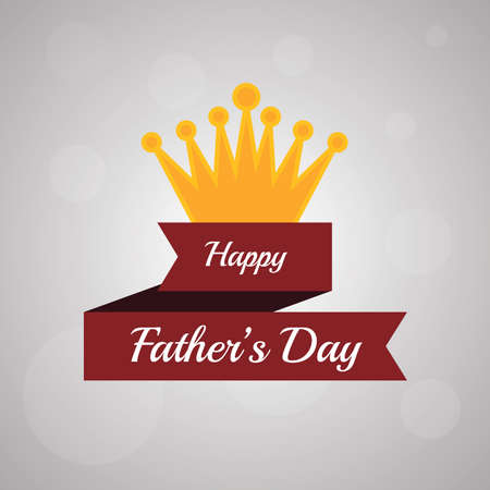 Fathers Day Design over color background のイラスト素材