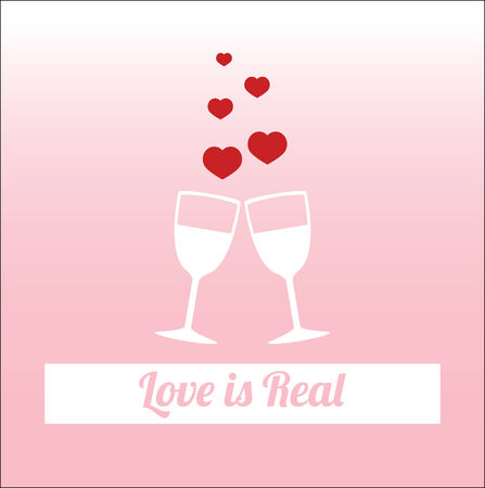 Love Vectors over background and textのイラスト素材