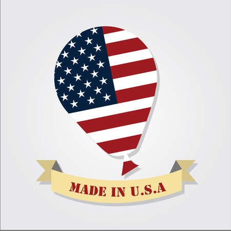 Independence Day USA over color Backgroundのイラスト素材