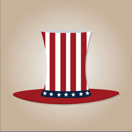 Independence Day USA over color Backgroundのイラスト素材