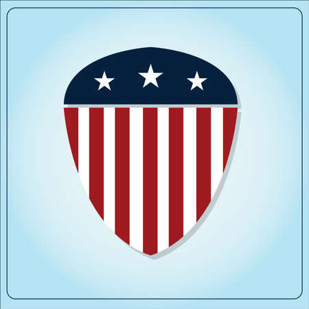 Independence Day USA over color Backgroundのイラスト素材