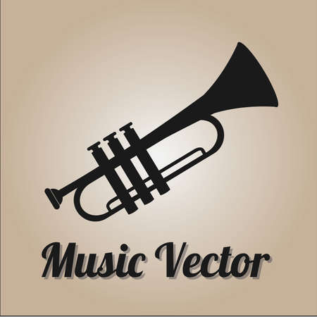 Music Vector over color backgroundのイラスト素材