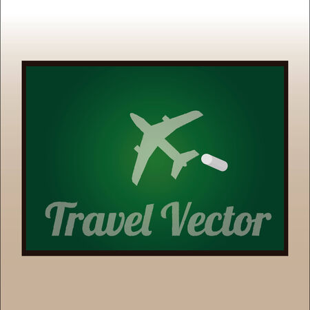 Travel vector over color backgroundのイラスト素材