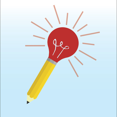 Ideas concept over backgroundのイラスト素材