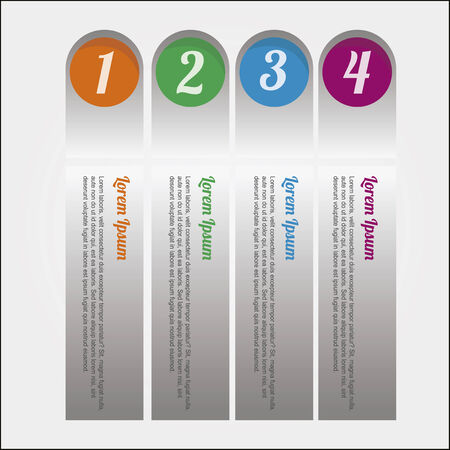 Infographics Illustration over color backgroundのイラスト素材