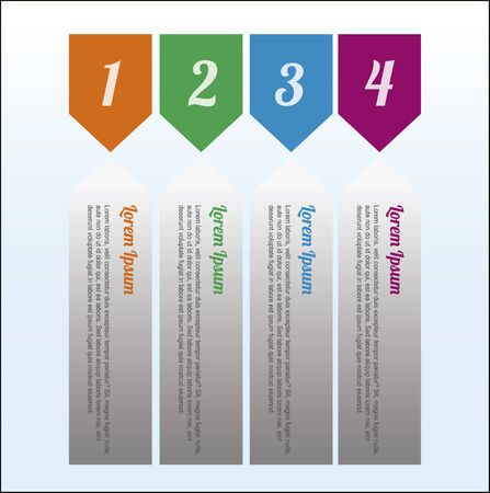 Infographics Illustration over color backgroundのイラスト素材