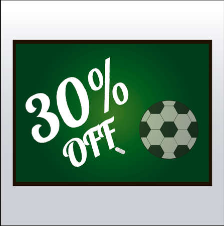 Discount illustration over color backgroundのイラスト素材