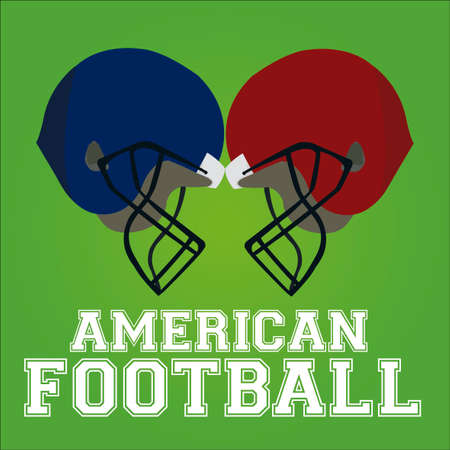 american football desing over color backgroundのイラスト素材