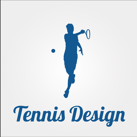 Tennis design over color backgroundのイラスト素材