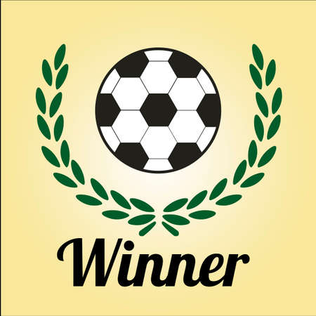 winner vector over color backgroundのイラスト素材