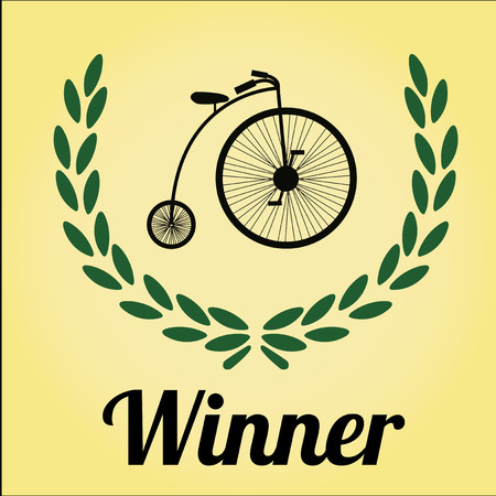 winner vector over color backgroundのイラスト素材